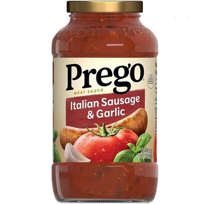 Prego Italian Sausage and Garlic Meat Sauce, 23.5 OZ Jar free shipping.