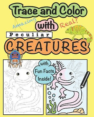 Trace and Color with Peculiar Creatures By Girvin Ostia - New Copy - 97985571...