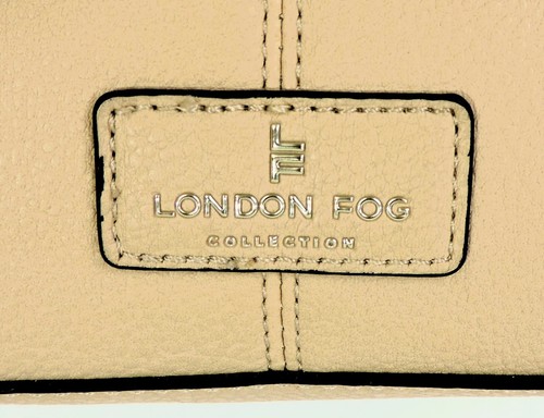 LONDON FOG Vegan Leather Hobo Purse Tan Crossbody Shoulder Bag Handbag Zip Close - Picture 13 of 18