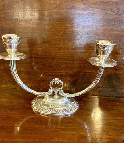 Elizabeth II Sterling Silver Candlesticks By VS Ltd Birmingham England 21 Troy - Picture 3 of 12