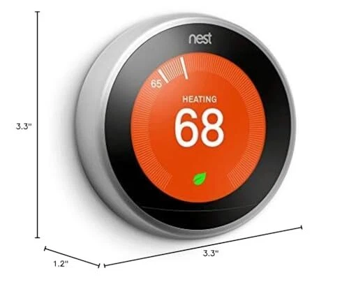 Google Nest Learning Thermostat - 3rd Generation - Smart Thermostat - Pro Versio - Image 2 of 3