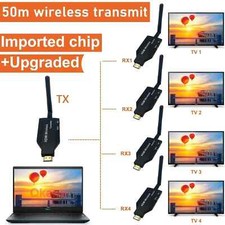 LOT 50m Wireless HDMI Extender Video Transmit...