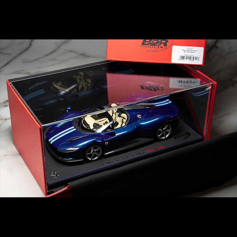 BBR 1/18 Ferrari Daytona SP3 Blu Abu Dhabi Resin Diecast