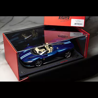 BBR 1/18 Ferrari Daytona SP3 Blu Abu Dhabi Resin Diecast