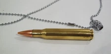 Bullet cremation ash urn pendant adult