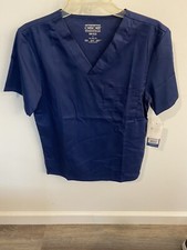 NEW Cherokee WW Flex Scrub Top Shirt NAVY BLUE Size XS Unisex NWT NOS