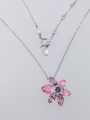 SWAROVSKI　Gema ペンダント フラワー　ピンク　ネックレス Gema pendant, Mixed cuts, Crystal pearl, Flower, Pink, Gold