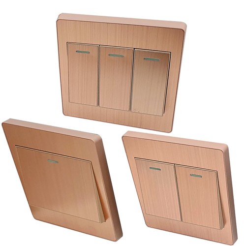 Light Switch 1/ 2/ 3 Gang 2 Way Wall On/Off Switch Screwless Slim Light ...