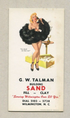 VTG  Pin-up Risque: Blotter Girlie GGA  You Should See Them Now  B2