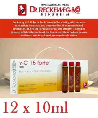 Dr. Reckeweg Vita-C 15 Forte Nerve Tonic 12 x 10ml Ampules Stress & Fatigue