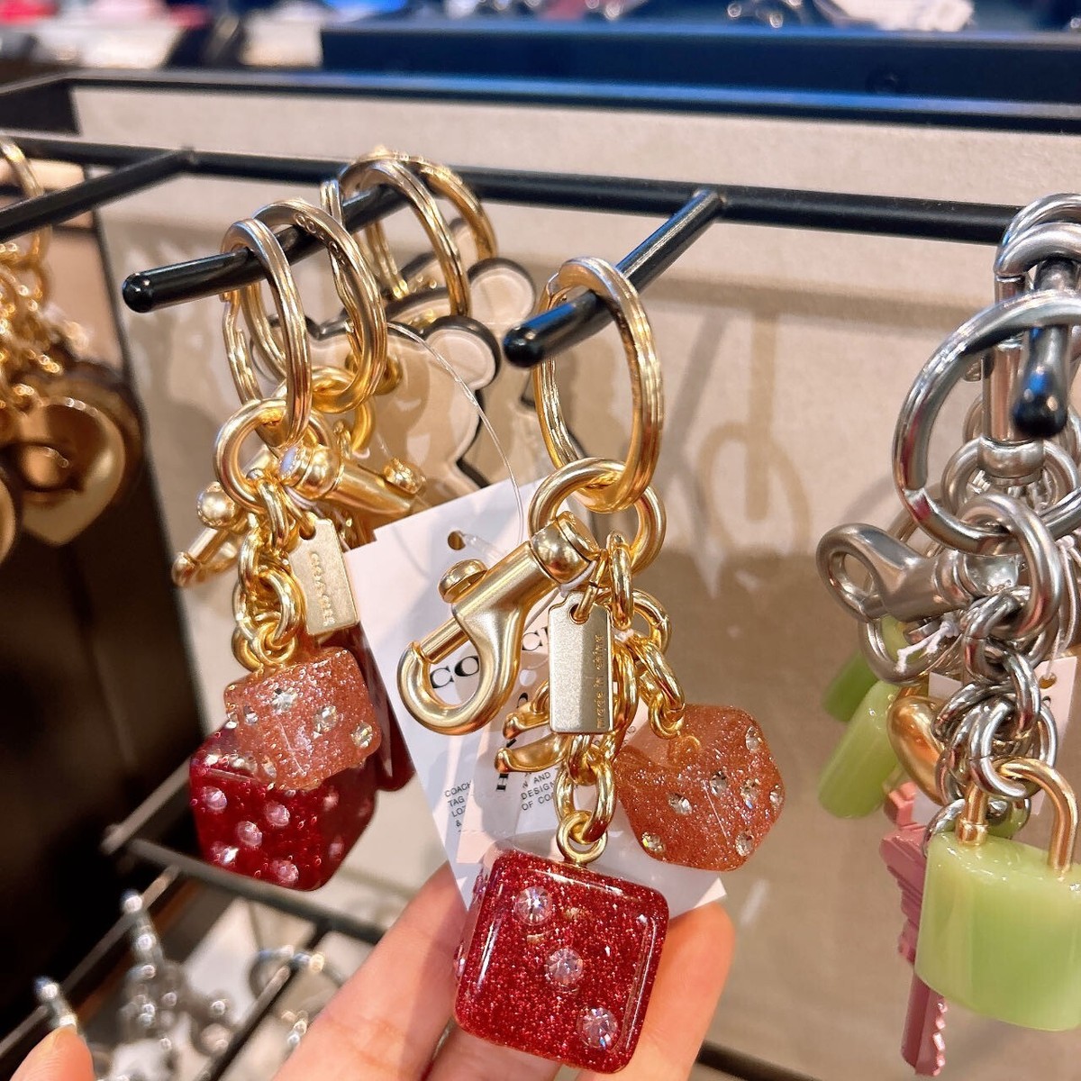 コーチ  Cluster Dice Bag Charm COACH® | Cluster Dice Bag Charm