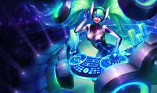 Anime sona league of legends anime girl artist Stitched Gaming Mat Desk 23255