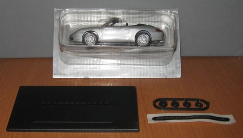 DeAgostini Porsche Model Collection Porsche 911 Carrera Cabrio 1998 Silver 1:43