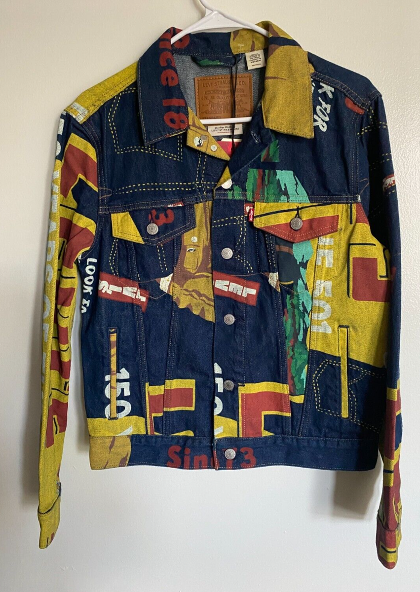 Levi's 150th Anniversary Denim Trucker Jacket - Banner Print