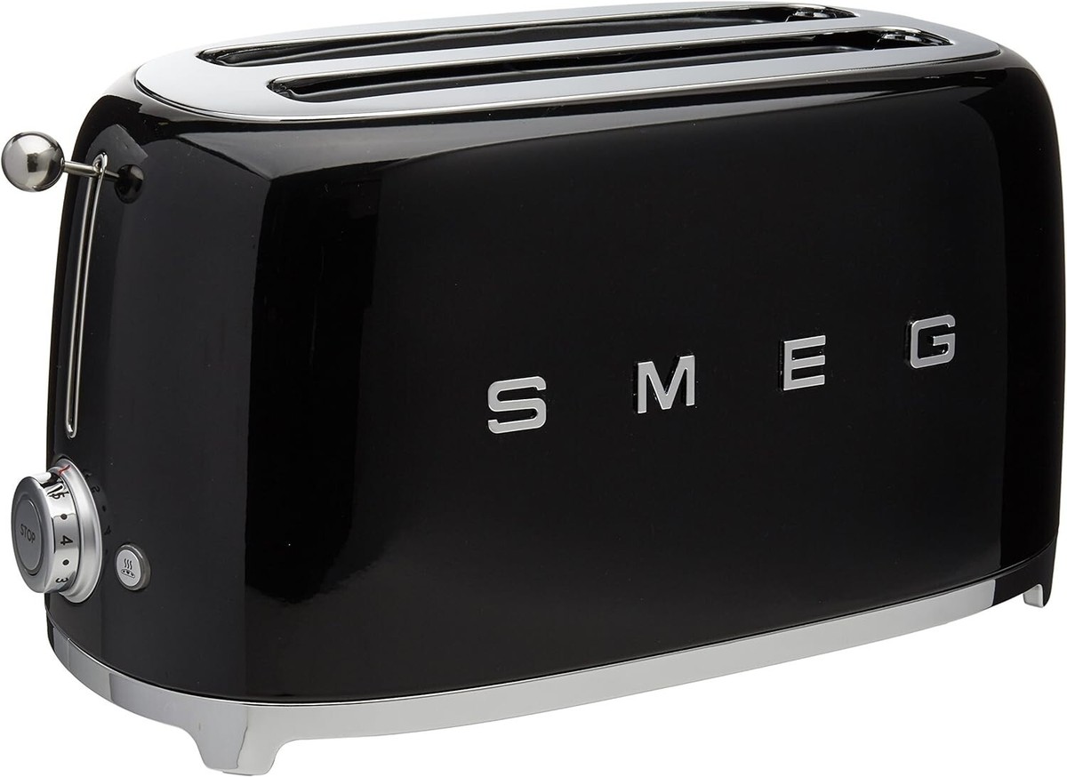 Smeg TSF01BLUS 2-Slice Stainless Steel Toaster Black