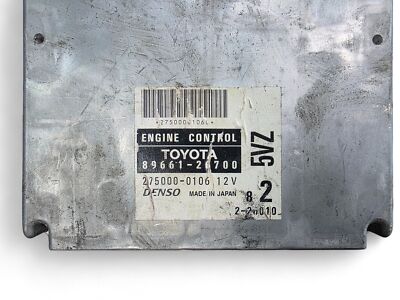 99-02 Toyota GRANVIA Grand HIACE 2wd Engine Control Unit ECU