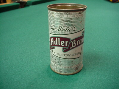  Adler Brau (silver can) Appleton Beer Flat Top - Geo. Walter Brewing Co.
