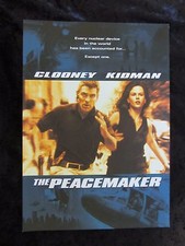 The Peacemaker british synopsis card - George Clooney, Nicole Kidman