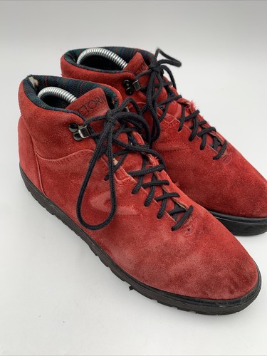 Tretorn Damen Wanderschuhe Gr. 10 B Vintage High Top Comfort Sneaker Rot Wildleder - Bild 3 von 15