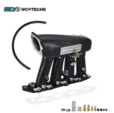 Black Intake Manifold Street Version Kit For Honda B Vtec B16 B18 Gsr Series