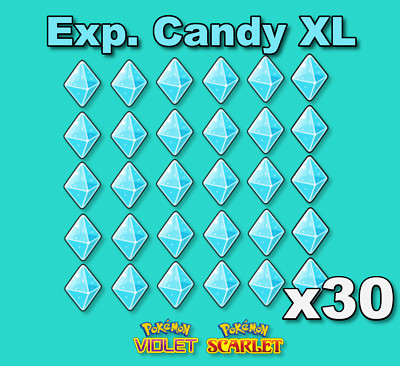 30x EXP. CANDY XL Pokemon scharlachrot/violett