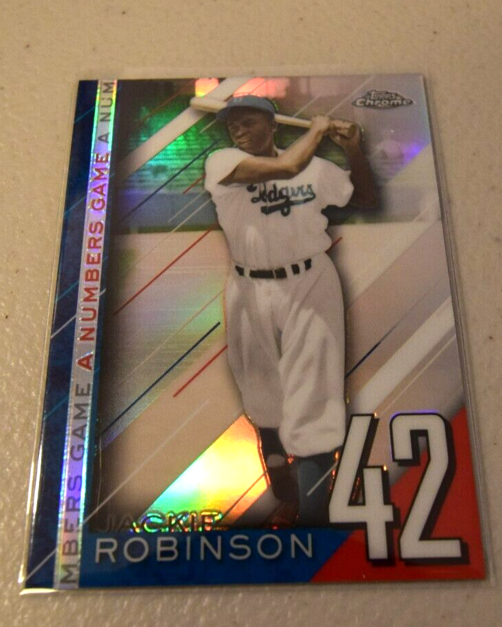 2020 Topps Chrome Refractor A Numbers Game Jackie Robinson #NGC-7