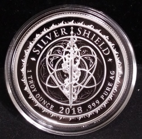 2018 SILVER SHIELD 1 oz. Stand Your Ground Proof .999 Silbermedaille mit Zertifikat - Bild 2 von 4