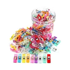 Premium Plastic Clips, 100 Pcs with Box, Sewing Notions for Sewing Quilting S...