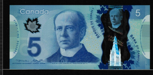 Canada 2013 5 dollars Polymer Plastic note 2 digit Repeater HBW8555855 Macklem P - Picture 2 of 2