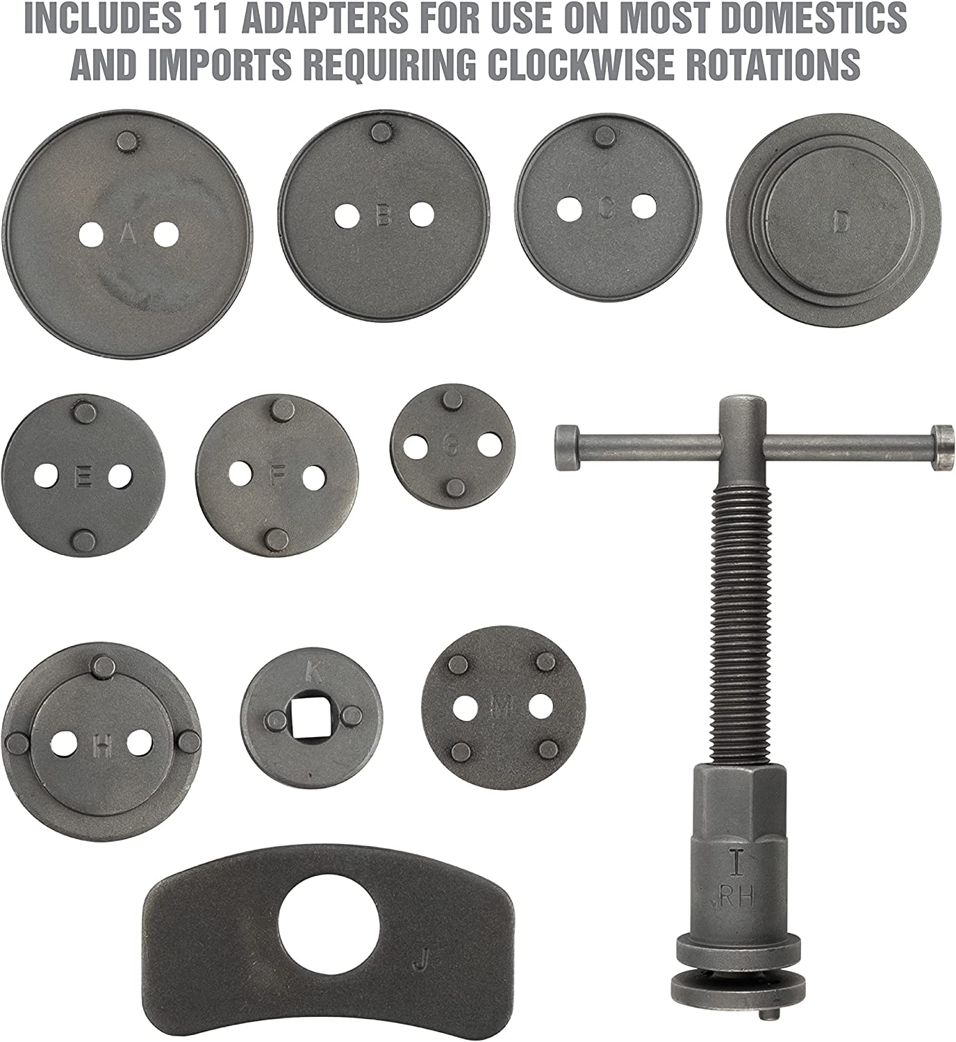 TOOLS 27111 Disc Brake Tool Set 11 Adapters for Most Domestic/Imported