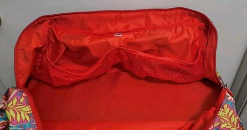 Vera Bradley Paisley Wheeled Carry on Luggage Duffle Bag Travel Pull Handle New - Picture 7 of 15