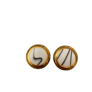 Authentic Balenciaga retro earrings gold plated