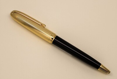 Cartier Dandy Gold Plated Black Lacquer Ballpoint Pen | eBay