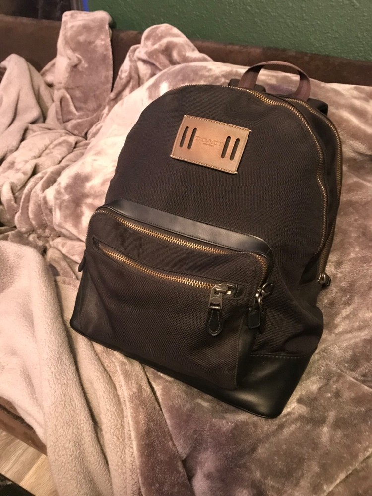 Coach F27609 backpack rucksack canvas Black Used