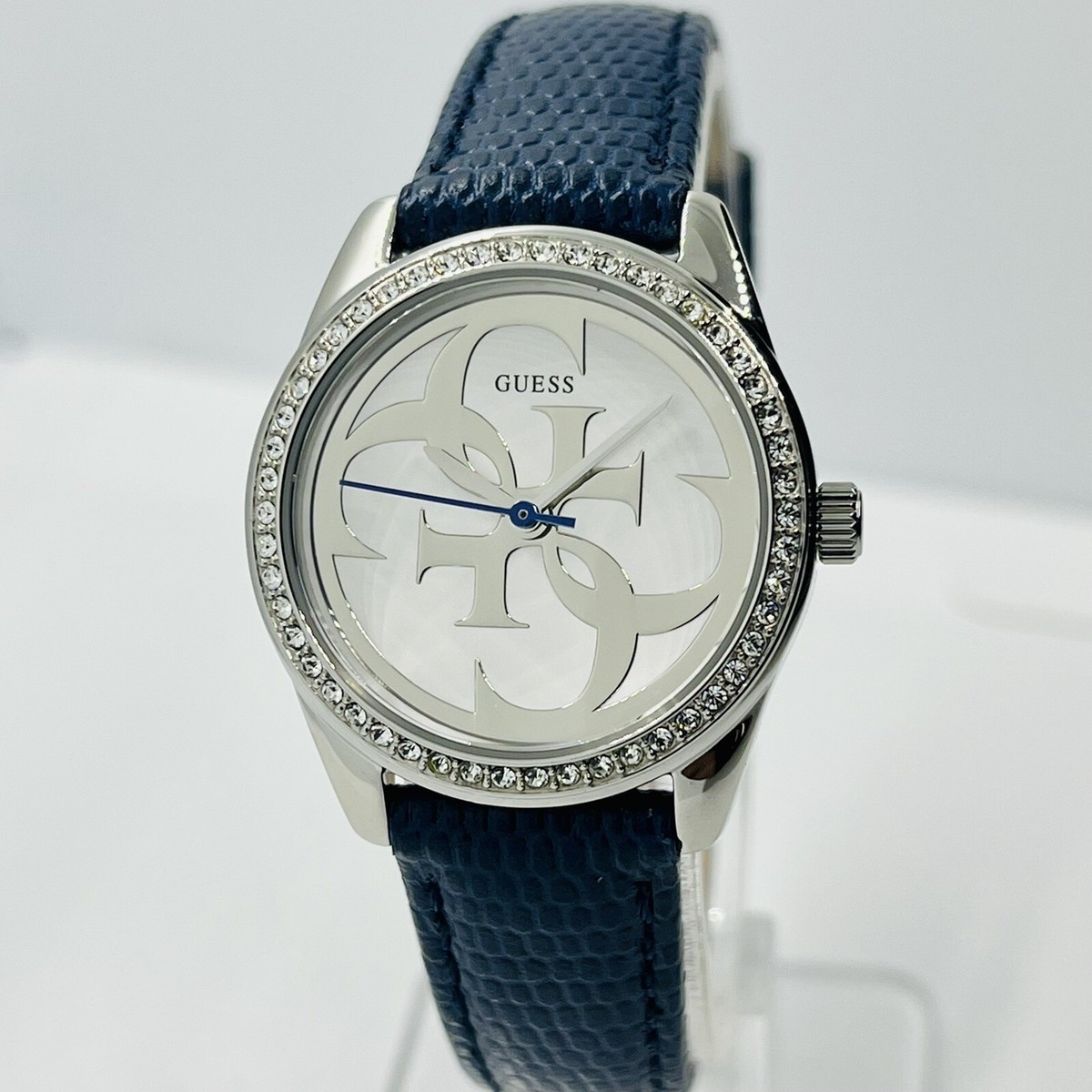 Guess Silver Watch with Navy and White Band Guess Women main image 2