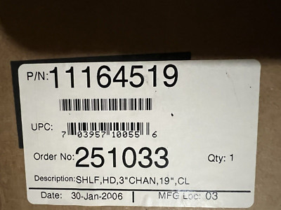 Chatworth - CPI - 11231519 - Data Rack full shelf - DISTRESSED BOX - See Picture