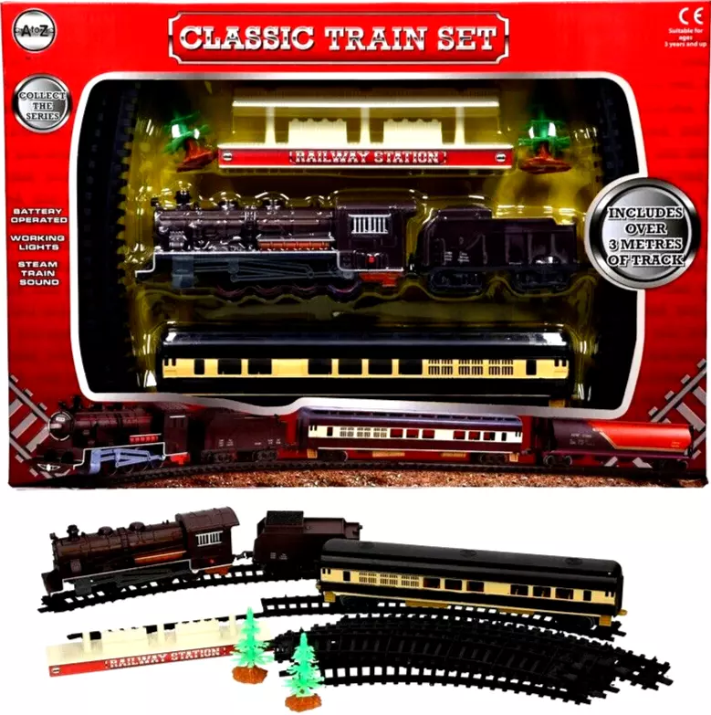 Light up train track set 2025