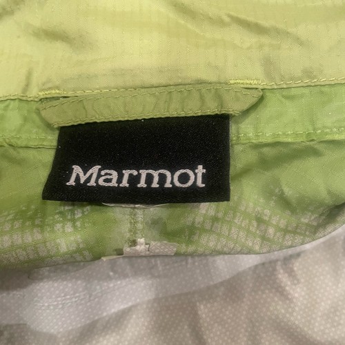 Marmot Women's Medium Precip Eco Rain Jacket in Light Green - Picture 7 of 10