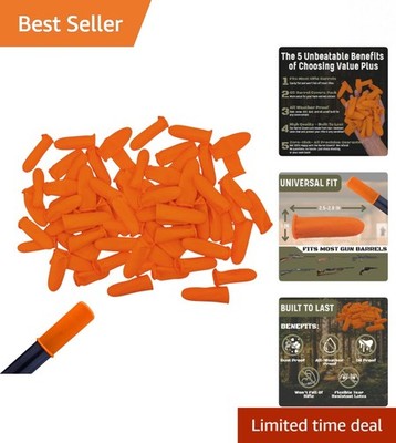 Flexible 65 Count Muzzle Caps for Rifles - Perfect for Hunting & Target Practice