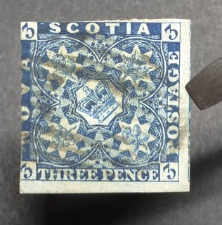 CANADA NOVA SCOTIA 1851 3d Deep Blue (SG2) Fine Used £200
