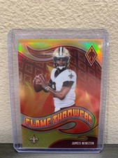 2021 Panini Phoenix Flame Throwers Yellow /75 Jameis Winston New Orleans Saints