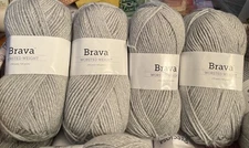 Knit Picks Brava Sport yarn, Dove Heather, lot of 4 (273 yds each)