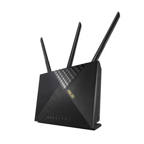 ASUS 4G-AX56 4G LTE WLAN-Router, Wi‑Fi 6 (802.11ax) Dual‑Band 2,4/5 GHz, Gigabit