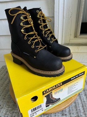 NEW IN BOX Carolina CA1420 Women's Waterproof Steel Toe Logger Work Boots SZ 6
