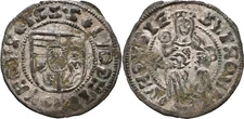 Hungary Denarius 1525 Louis II 1516-1526 Silver 0.5g Genuine Coin #LAT132