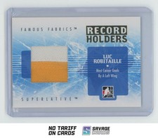 2008-09 ITG Record Holders Superlative Famous Fabrics Patch Luc Robitaille 1/1