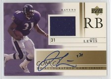 2001 Upper Deck Auto Game Jerseys Jamal Lewis #JL-AJ