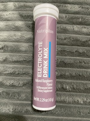 Farmasi Nutriplus Electrolyte Drink Mix Raspberry Flavor 14 Tablets Exp 10/2026