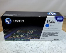 NEW SEALED BOX HP LASERJET 124A Q6001A LaserJet Toner Cartridge CYAN SEE NOTES
