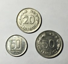 Lot 3 Coin Ecuador 20 50 centavos 1978 1985 1988